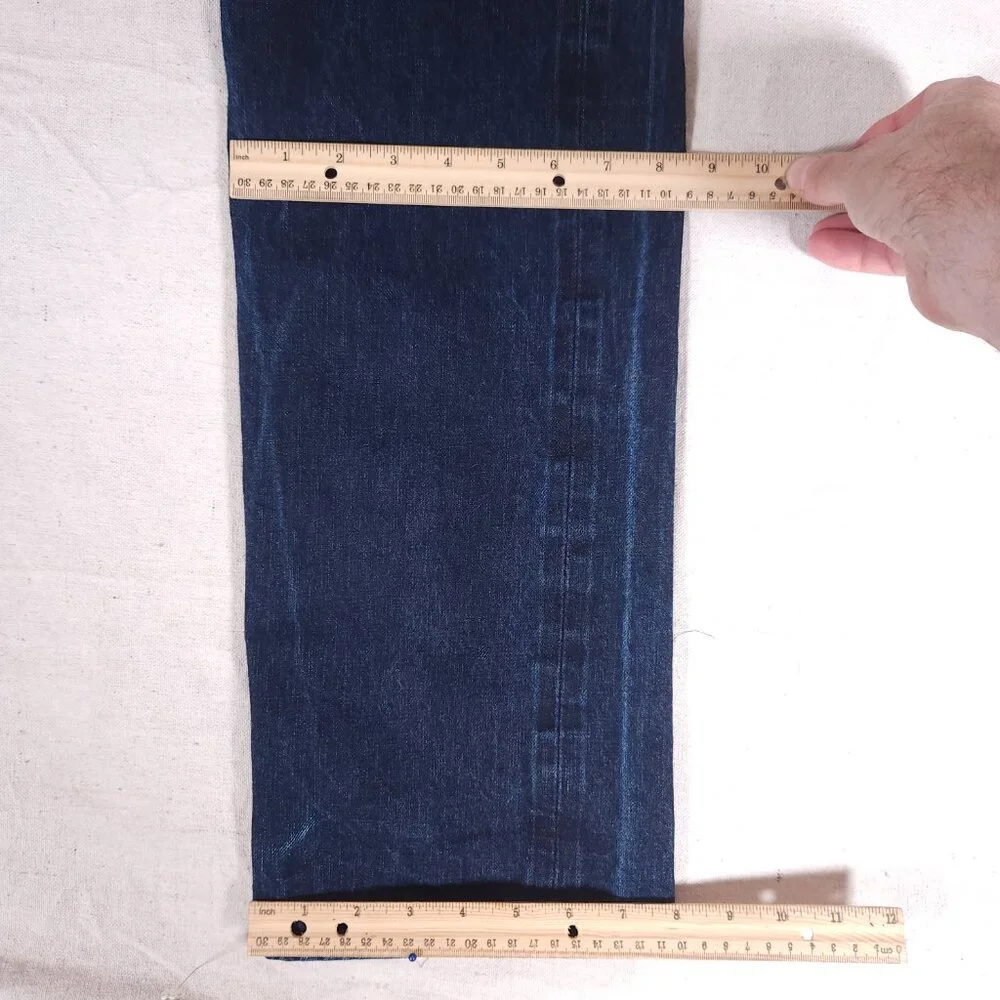 Agave Denimsmith Maverick Classic Straight Blue Jeans Mens Size 36 Button Fly - Picture 8 of 16